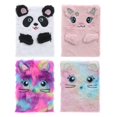 thumbnail image 2 of Baohd Cartoon Colorful Cat Panda Plush Notebooks Girls Pocket Diary Planner Notepad, 2 of 4