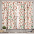 thumbnail image 2 of Ambesonne Floral Valance & Curtain, Pastel Spring Meadow Buds, 55"x45", Salmon Blush, 2 of 7