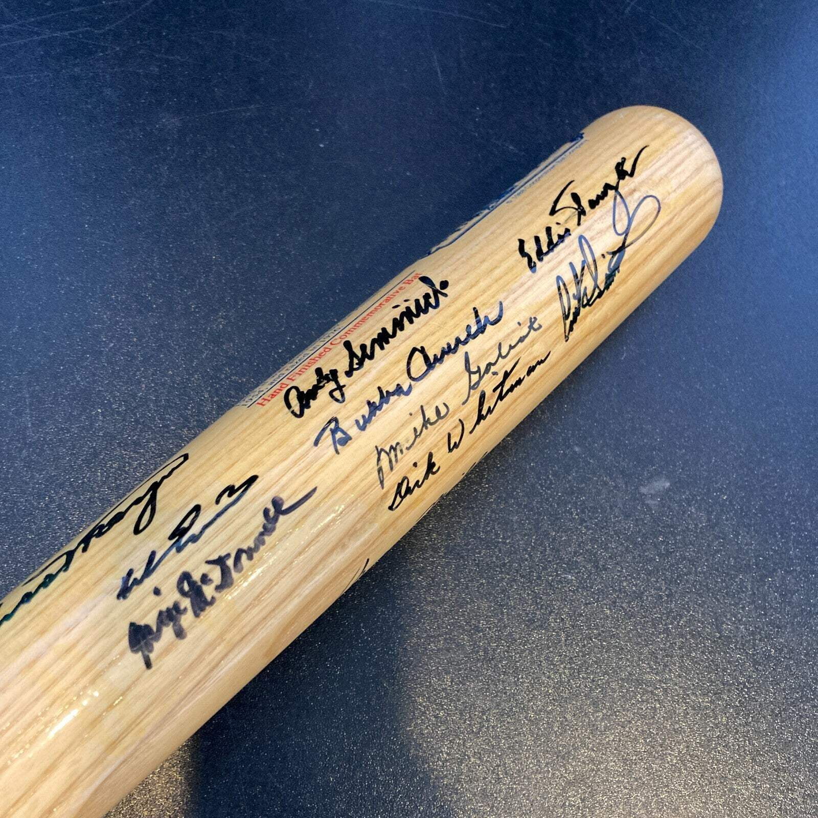 1950 Philadelphia Phillies Whiz Kids NL Champions Team Signed Bat With JSA COA