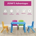 thumbnail image 4 of Domi Outdoor Living 5 Pieces Plastic Toddler Kids Table and Chair Set, Home,Children's Day Gift, 4 of 7