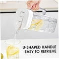 thumbnail image 3 of ABPETE 2 Quart Pitcher with Lid 2L Plastic Clear Water Pitcher for Fridge with Handle & Switch Lock Leakproof Water Container for Fridge, Juice, Iced Tea, Coffee, 3 of 9