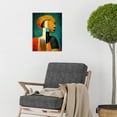 thumbnail image 2 of Modern African Abstract Gold & Bold Unframed Wall Art Print Poster Home Decor, 2 of 3