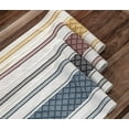thumbnail image 2 of Fennco Styles Diamond Stitched Design Tassel Cotton Blend Table Runner 14" W x 102" L - Red Geometric Woven Table Cover for Boho Décor, Home, Dining Table, Banquets, Family Gatherings, 2 of 3
