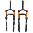 thumbnail image 1 of BOLANY 26" Mountain Bike Air Fat Fork, 1-1/8 Threadless Travel 120mm Straight Tube MTB Suspension Forks Manual Lockout, 1 of 7