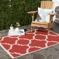thumbnail image 2 of Safavieh Courtyard Becky Geometric Indoor/Outdoor Area Rug, Red, 2'7" x 5', 2 of 14