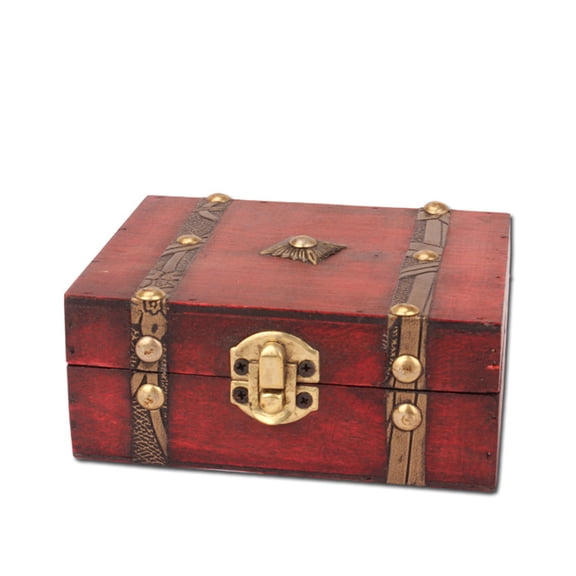 Limorve Jewelry Box,Vintage Jewelry Earrings Necklace Bracelet Storage Organizer Wooden Case Gift Box
