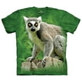 thumbnail image 1 of Green Cotton Ring Tailed Lemur Adult Smithsonian Science T-Shirt, 1 of 2