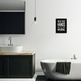 thumbnail image 2 of The Stupell Home Decor Collection Wash Your Hands Ya Filthy Animal Black and White Bold Typography Black Framed Giclee Texturized Art, 2 of 8