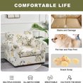 thumbnail image 5 of Eco-Ancheng 2 Piece Sofa Cover Printed Armchair Couch Cover Stretch Sofa Slipcover with Individual Cushion Covers Furniture Protector for Living Room Chairs with Elastic Bottom, Armchair,03, 5 of 7