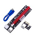 thumbnail image 1 of 009x Mining Powered Riser adaptador tarjeta gráfica extensión Pci-e 1x a 16x4p 6p Feliz Sencillez, 1 of 5