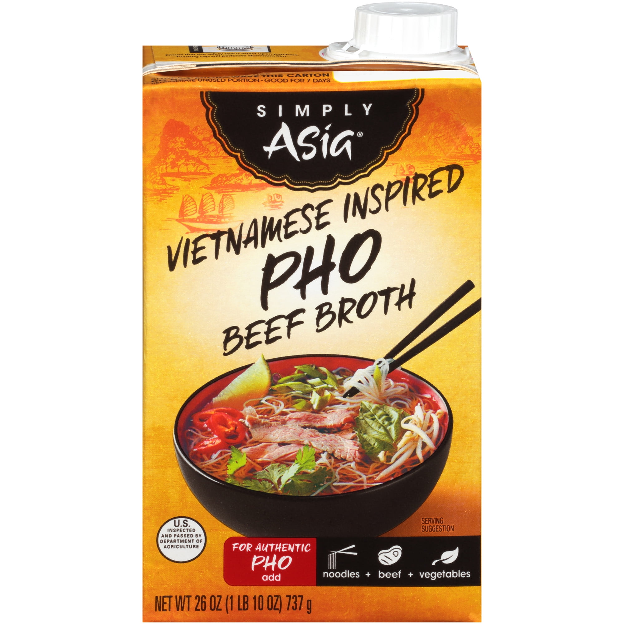 Simply Asia Vietnamese Inspired Pho Beef Broth, 26 fl oz