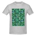 thumbnail image 4 of Bingfone Monstera Leaves Men'S Loose Fit Short-Sleeve Pocket T-Shirt, 4 of 7