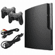 thumbnail image 1 of Sony - Playstation 3 PS3 Console Slim 160GB Black with 2 Retrofam Controllers - Black (Refurbished), 1 of 4