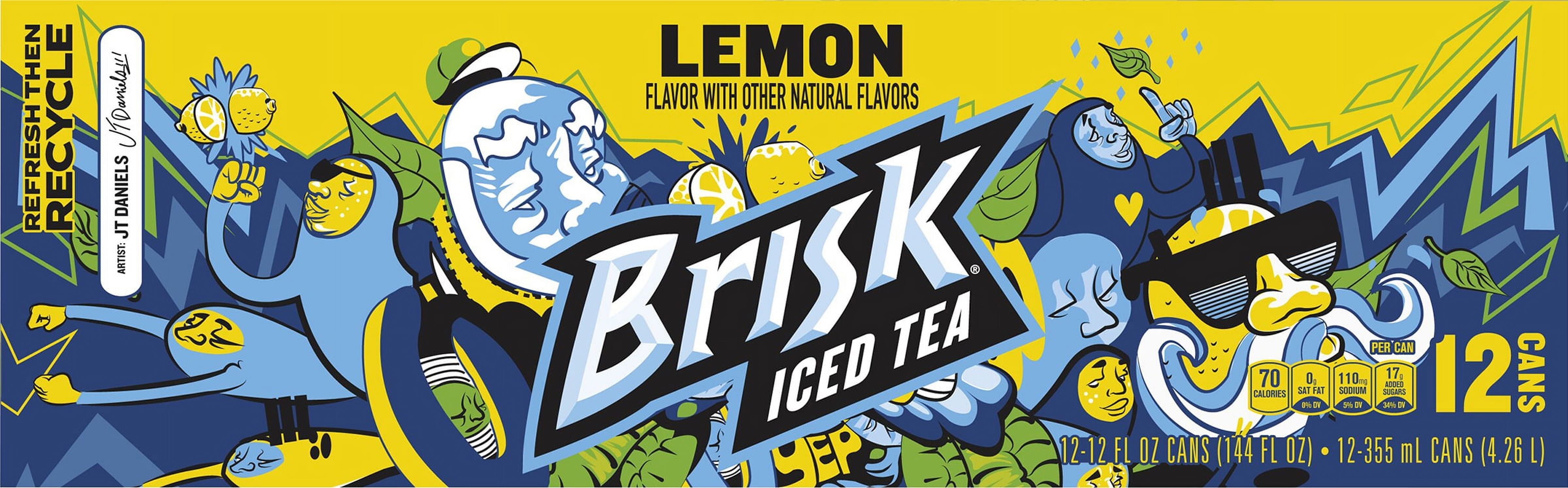 Brisk Lemon Iced Tea 20 oz — Gong's Market