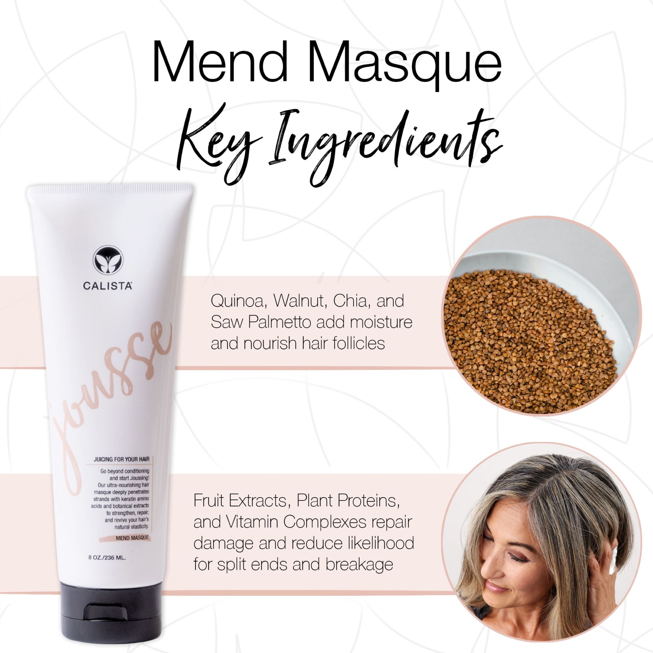 Calista Jousse Mend Hair Masque, 8 oz