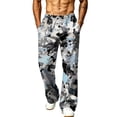 thumbnail image 2 of Hsovts Men's Sweatpants Relaxed Fit Lounge Straight Leg Elastic Waist Workout Loose Trousers Running Pants with Pockets Dark Gray S, 2 of 5