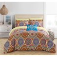 thumbnail image 1 of Svend 8 Piece Reversible Comforter Bed, Red - Queen, 1 of 1