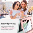 thumbnail image 3 of Compatible Samsung Galaxy Z Flip 5 Case with S Pen, All-Inclusive  Hinge Protection + Tempered Glass Screen Protector Cover Case for Samsung Galaxy Z Flip 5 5G 2023 (Pink), 3 of 7