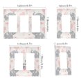 thumbnail image 2 of Yayeee Rocker Switch Wall Plate 3-Gang 6.5"x4.6" Home Decorative Outlet Cover, Cute Elephant, 2 of 6