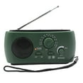 thumbnail image 2 of BotaniNest Portable Emergency Crank Radio Am/FM LED Flashlight Cell Phone Charger Ldeal For Camping Hiking And Emergencies，Integrated Device: Radio + Flashlight + Mobile Power，Hand Crank, 2 of 7