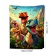 thumbnail image 3 of Cartoons Dinosaur Print Flannel Fleece Throw Blanket Soft Cozy Decorative Blanket For Home Bedroom Sofa, 3 of 6