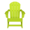 thumbnail image 3 of Westintrends Malibu Rocking Chair Outdoor, All Weather Resistant Poly Lumber Classic Porch Rocker Chair, 350 lbs Support Patio Lawn Plastic Adirondack Chair, Lime, 3 of 12