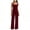 Wine, variant on Idoravan Lounge Sets for Women Loose Tank Top Wide Leg Pants Soft Comfy Pajamas Set 2-Piece Outfits
