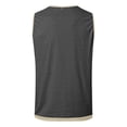 thumbnail image 4 of uikmnh Tank Tops Men Linen Button Up Sleeveless Tank Top for Casual Everyday Wear and Versatile Layering Size:3XL, 4 of 5
