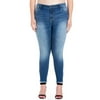 Cello Juniors' Plus Size Mid Rise Crop Skinny Jean with Raw Hem