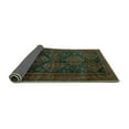 thumbnail image 2 of Ahgly Company Indoor Round Persian Turquoise Blue Traditional Area Rugs, 6' Round, 2 of 4