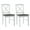 White-Upholstered, variant on Duhome Set of 2 Dining Chairs with Solid Wood Armless Cross back for Dining Room Kitchen Farmhouse Walnut 2 Pack