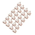 thumbnail image 3 of 24 Pcs Porte-Cartes Clip Triangulaire Simple Élégant Léger Portable Clips de Cartes pour Classification de Fichiers de Bureau Or Rose, 3 of 14