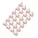 thumbnail image 3 of 24 piezas Soporte para tarjetas con clip triangular, simple, elegante, liviano, portátil, clips para tarjetas para la clasificación de archivos de oficina, oro rosa, 3 of 10