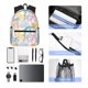 thumbnail image 3 of Fotbe Zebra Colourful Mochila Ligera Casual para Laptop para Hombres y Mujeres, Mochila Impermeable de Uso Diario, Mochila para Universidad, 3 of 5