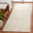 thumbnail image 3 of SAFAVIEH Blossom Asher Geometric Wool Runner Rug, Beige/Ivory, 2'3" x 12', 3 of 9