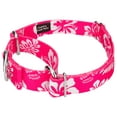 thumbnail image 4 of Country Brook Petz® Pink Hawaiian Martingale Dog Collar and Leash, Medium, 4 of 7