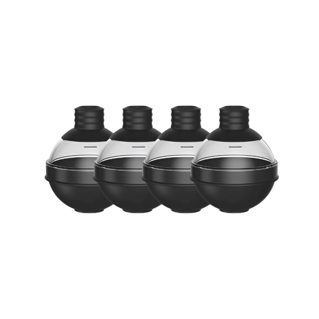 Moldes Xtellar Silicon Para Grande Hielo 6cm Esfera Reutilizable 4pz Color Negro