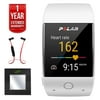 Polar M600 Sports GPS Smart Watch - White (90063089) + Bally Total Fitness Bluetooth Digital Body Mass Bathroom Scale (Black) + Fusion Bluetooth Headphones Black/Red + 1 Year Extended Warranty