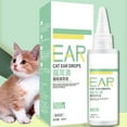 Pet Ear Cleaner 2.03 oz Ear Drops to Remove Ear Mites Earwax Itch for