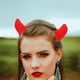 thumbnail image 3 of 4 Uds. Diadema con cuernos de diablo para Halloween, diademas con cuernos, accesorio para vestido elegante, 3 of 6