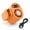 Orange, variant on Car Air Conditioner, Portable Car Air Conditioner Fan with LED Display, Rechargeable Clip On Cooling Fan, 360° Rotation Mini AC Fan for Car Truck SUV RV Travel