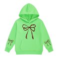 thumbnail image 4 of Gaexia Cute Girls Bow Graphic Sweatshirt Hoodies For Kids Kawaii Hoodie Letter Pullover Long Sleeve Shirts Top, 4 of 4