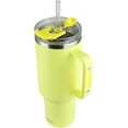 thumbnail image 2 of Drinco 40oz 30oz Tumbler with Handle Vacuum Insulated Stainless Steel-40oz Lemon, 2 of 5