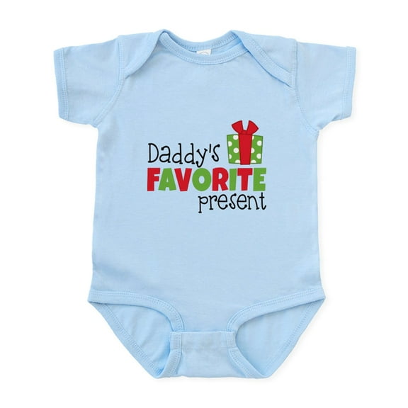 CafePress - Daddy's Favorite Present Body Suit - Baby Light Bodysuit, Size Newborn - 24 Months
