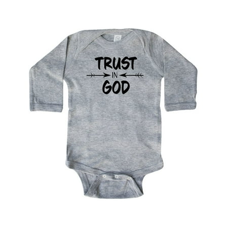 

Inktastic Trust in God Gift Baby Boy or Baby Girl Long Sleeve Bodysuit