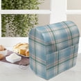 thumbnail image 3 of Checkered Stand Mixer Cover, Pastel White Blue Checkered Pattern with Pink Strips Fresh Summer Design, Kitchen Appliance Organizer Bag Cover with Pockets, 5 Quarts, Aqua Turquoise Pink, by Ambesonne, 3 of 4