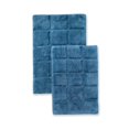 thumbnail image 1 of Superior BATHRUG-CH2PC-SP Bath Rug Set Cotton Checkers - Sapphire, 2 Pieces, 1 of 1