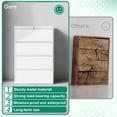 thumbnail image 3 of Silkight 4 Drawer Lateral File Cabinets with Lock, Metal Filing Cabinet for Home Office, Wide Steel Storage Cabinet Commercial Drawer Cabinets for Legal/Letter/A4 Size Files Assembly Required, 3 of 10