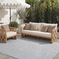 thumbnail image 3 of Safavieh Courtyard Finnian Solid Indoor/Outdoor Area Rug, Gray/Navy, 8' x 11', 3 of 17
