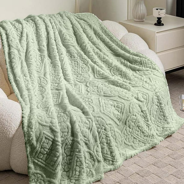 Manta Tipo Chal de Gamuza para Siesta, de Tela Aterciopelada, Acogedora y Cálida, de 68 X 99 Cm, Ligera, para Oficina, Cama, Sofá, Café, Blanco, Azul, Caqui y Verde.